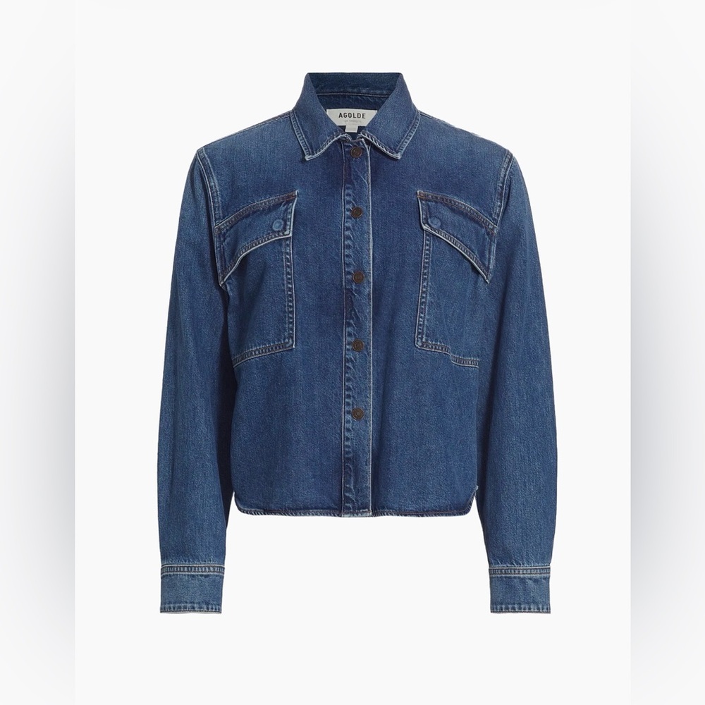 AGOLDE Beck Denim Shirt Jacket size XS